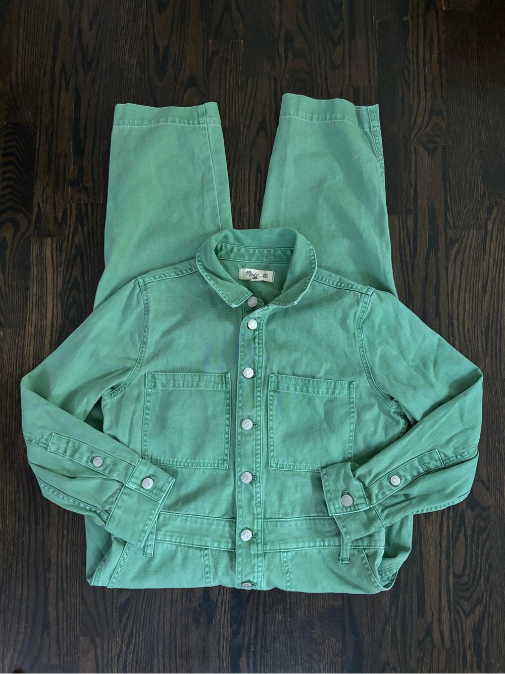 Madewell Women’s Green Denim Jumpsit
